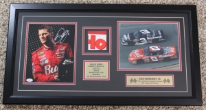 Dale Earnhardt Jr. Signed Photo and Race Used Sheet Metal JSA COA